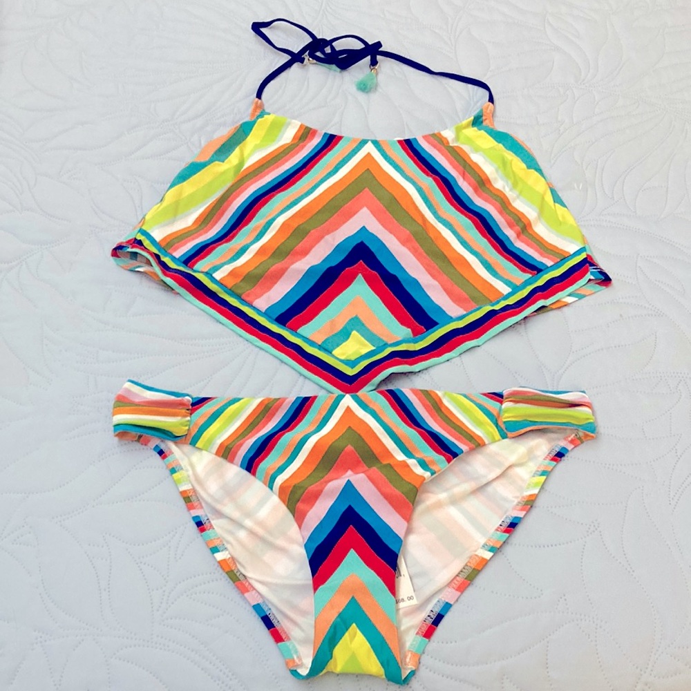 Size 12 Trina Turk bikini. Halter top.